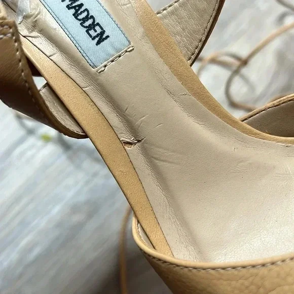 Steve Madden Women's Raela Blush Leather Pointed Toe Heels Size 8 - Picture 4 of 7